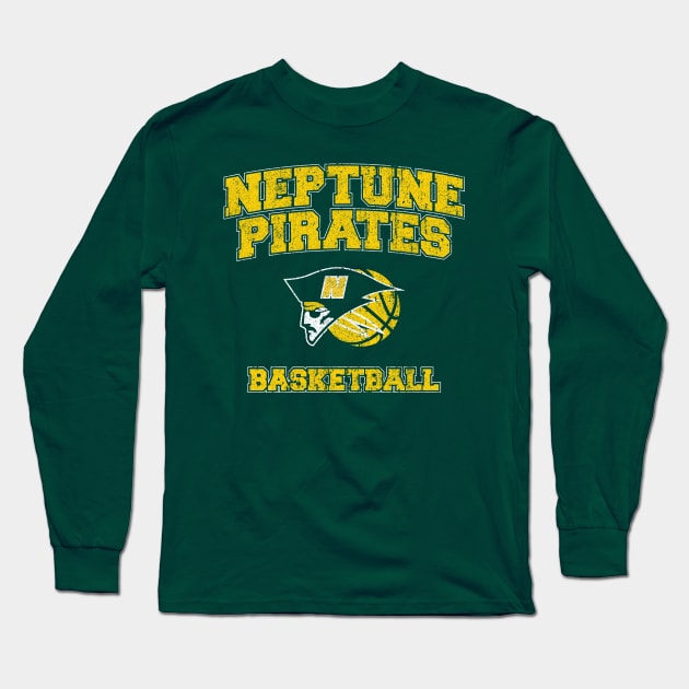 Neptune High School Pirates Basketball Long Sleeve T-Shirt by huckblade